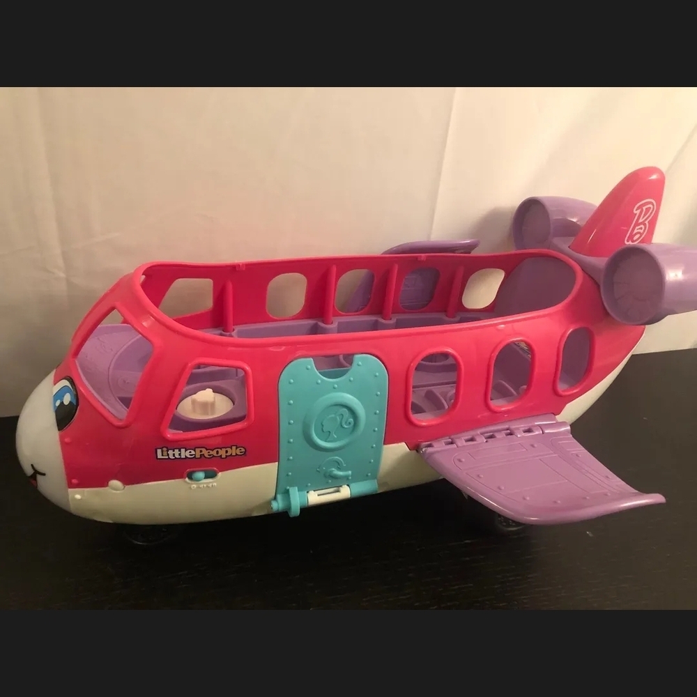 Fisher-Price Little People Pink, Purple & Teal Play Airplane